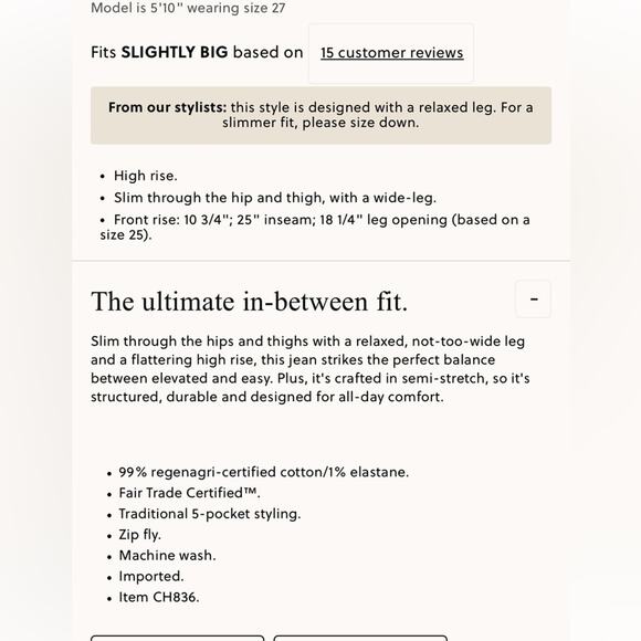 J. Crew Petite slim-wide jean Synniva Wash - Picture 4 of 9